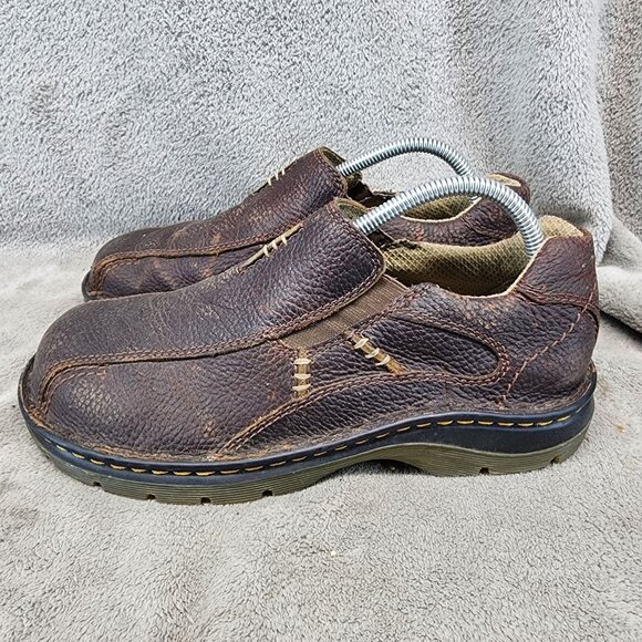 Dr Martens Shoes Mens Size 8 Brown Leather Mawgan Slip On Loafers main image 8